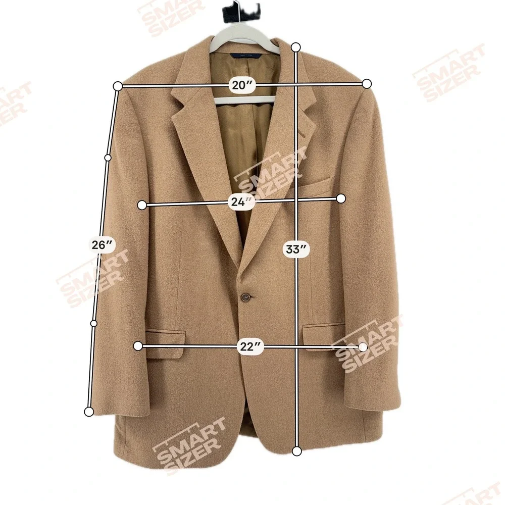 Brooks Brothers Camel Hair Blazer Men 44L Tan Brown Old Money Quiet Luxury